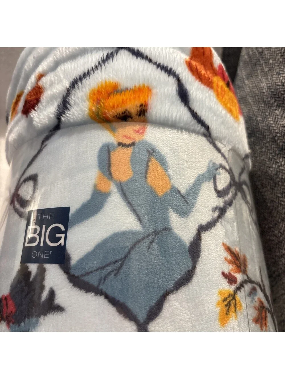 Disney CINDERELLA Pumpkins Leaves 5x6' Oversized THROW BLANKET The Big One® NEW!